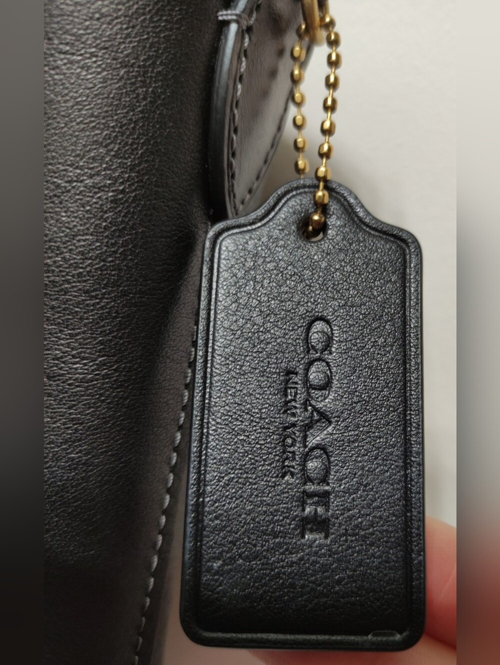 Coach CAM00 Gramercy Tote Bag Black EUC - Picture 11 of 14